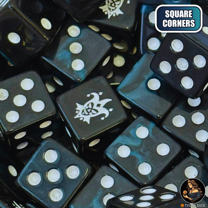 Carnival Dice Set — sci-fi wargame dice, square corners | TYCKA DICE
