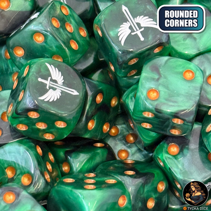 Covenant Dice Set — sci-fi wargame dice, rounded corners | TYCKA DICE