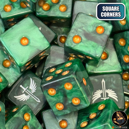 Covenant Dice Set — sci-fi wargame dice, square corners | TYCKA DICE