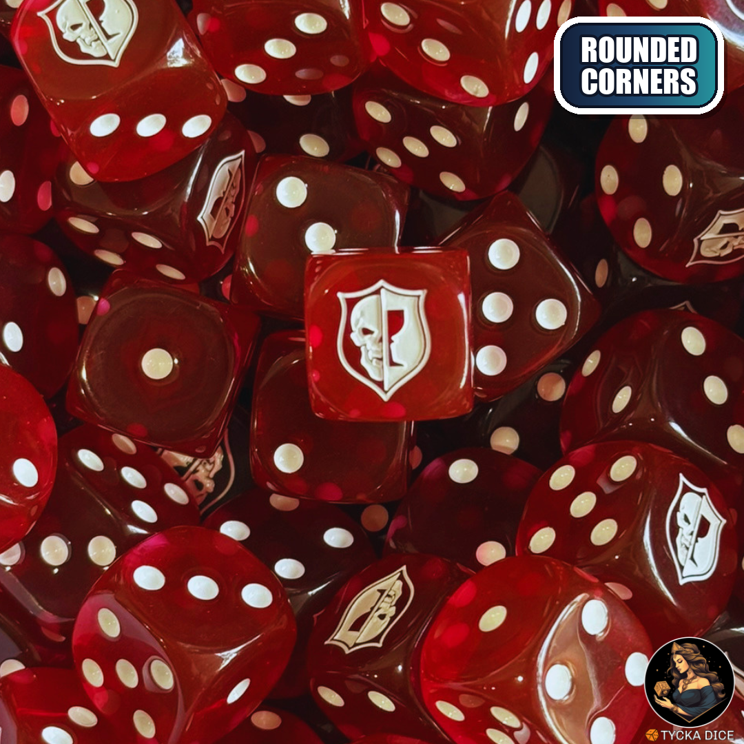 Crimson Throne Dice Set — wargame dice, rounded corners | TYCKA DICE
