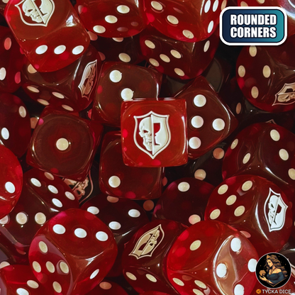 Crimson Throne Dice Set — wargame dice, rounded corners | TYCKA DICE