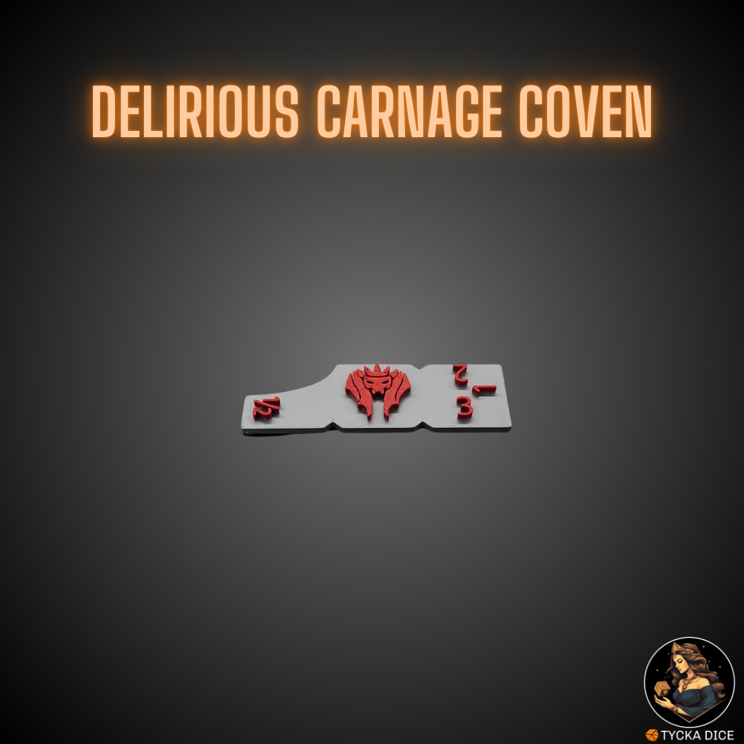 Combat gauge 3 inch – Delirious Carnage Coven – crimson marble style