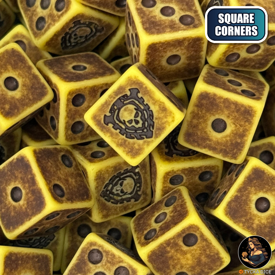 Ebonmarch Dice Set — wargame dice, square corners | TYCKA DICE