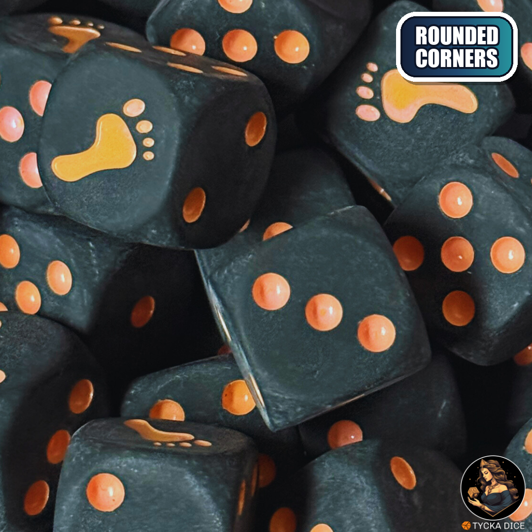 Titanborn Legion - Matte Black || MAX Dice Set — wargame dice | TYCKA DICE