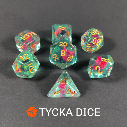 Role-Playing Dice Sets - Floral