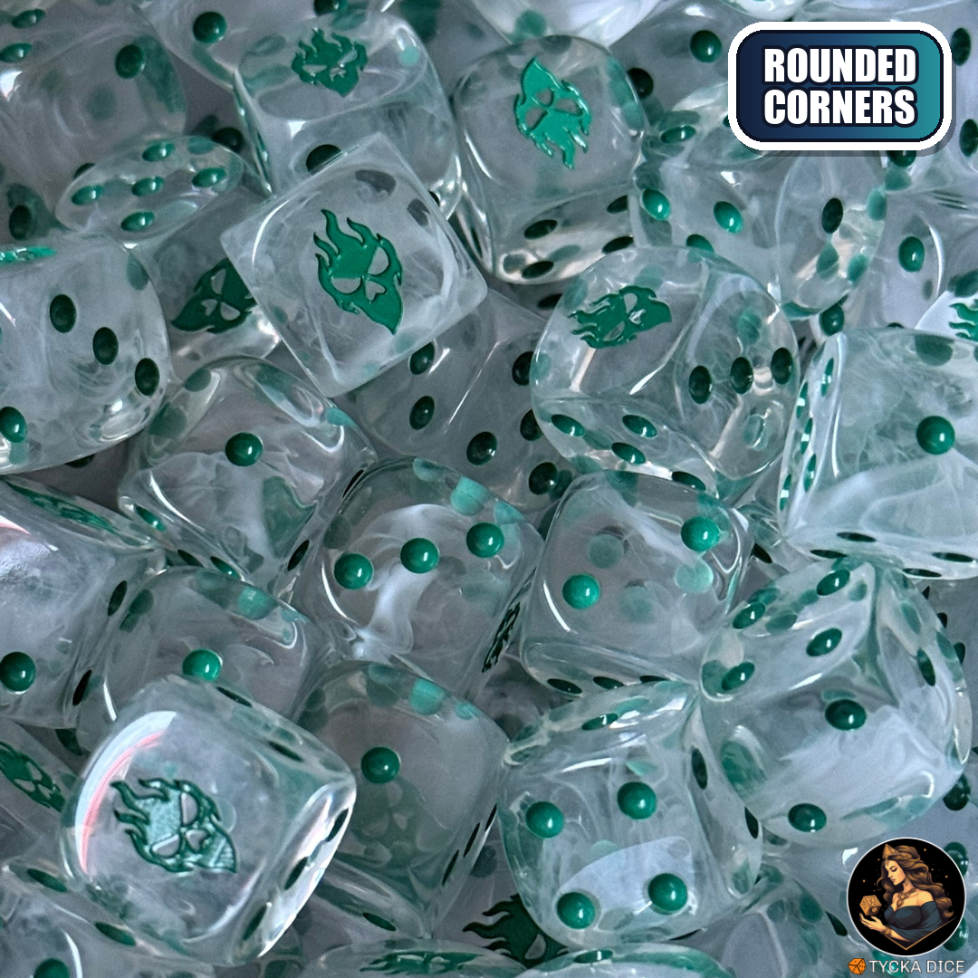 Graveveil Dice Set — wargame dice, rounded corners | TYCKA DICE
