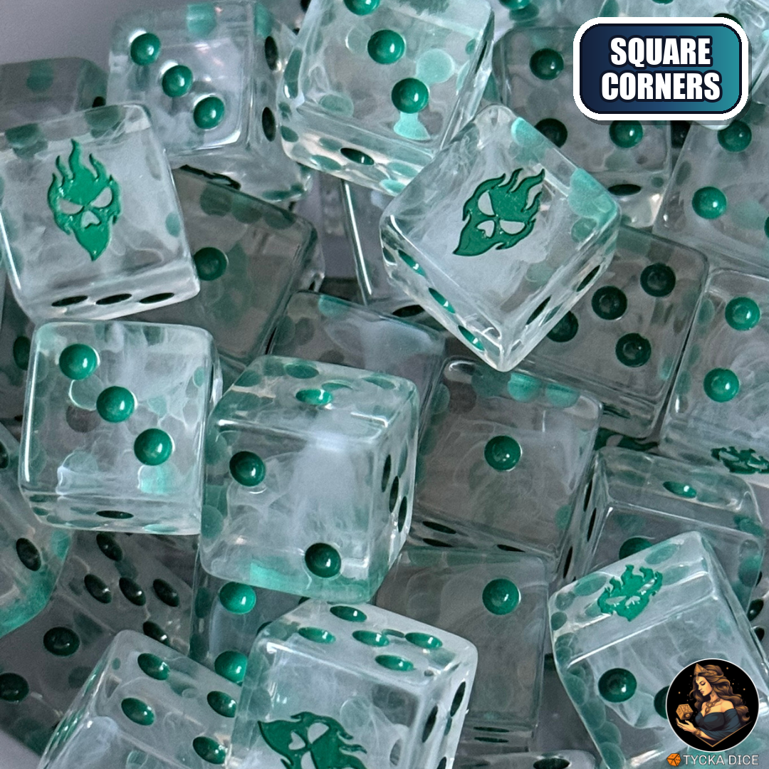 Graveveil Dice Set — wargame dice, square corners | TYCKA DICE