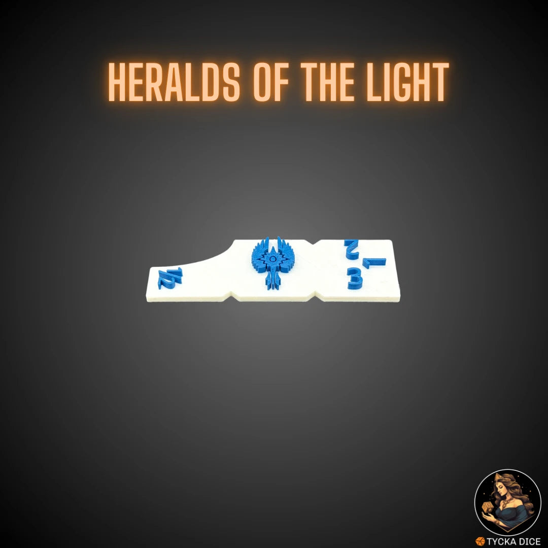 3" combat gauge – Heralds of the Light – Pearl white theme
