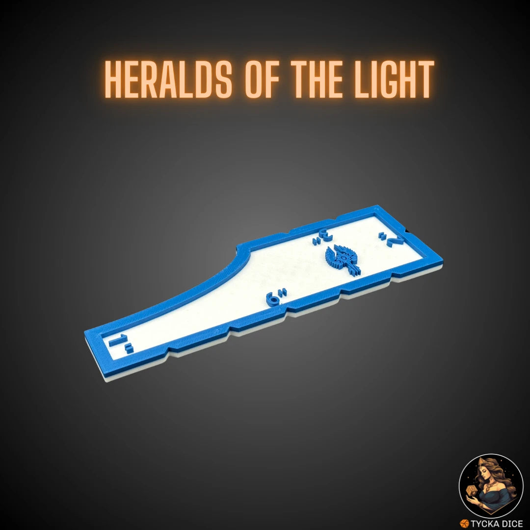 6" combat gauge – Heralds of the Light – Pearl white theme