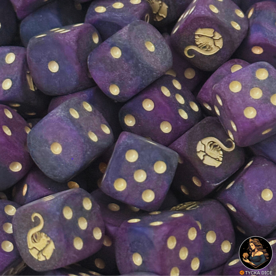 Hungry Colony Dice Set — sci-fi wargame dice, rounded corners | TYCKA DICE