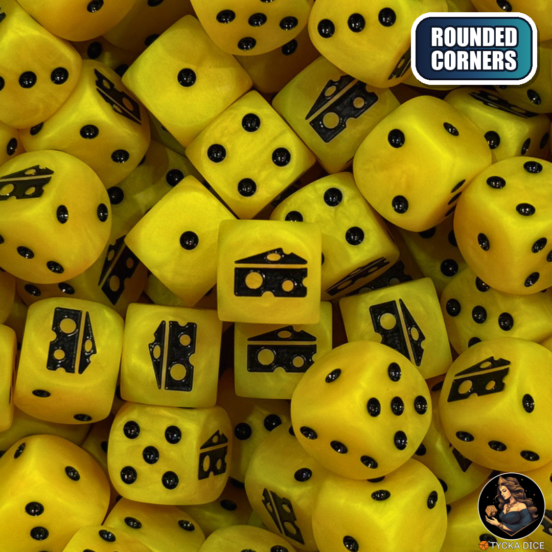 Cheese Dice – Fun Icon D6 for Wargaming | TYCKA DICE
