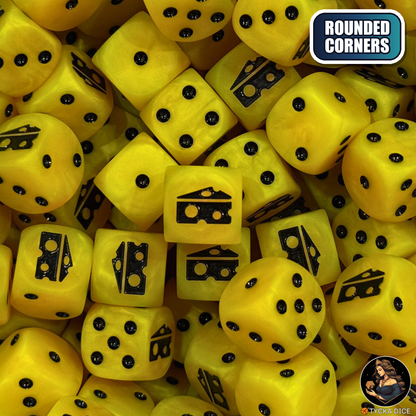 Cheese Dice – Fun Icon D6 for Wargaming | TYCKA DICE