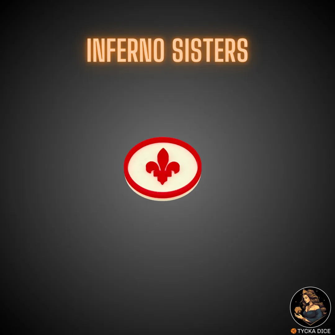 40mm token – Inferno Sisters