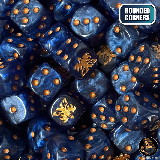 Iron Command Dice Set — sci-fi wargame dice, rounded corners | TYCKA DICE