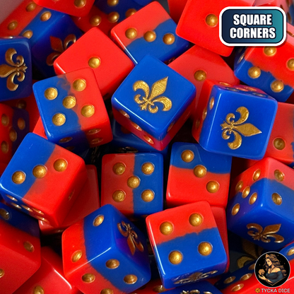 Lysandre Dice Set — wargame dice, square corners | TYCKA DICE