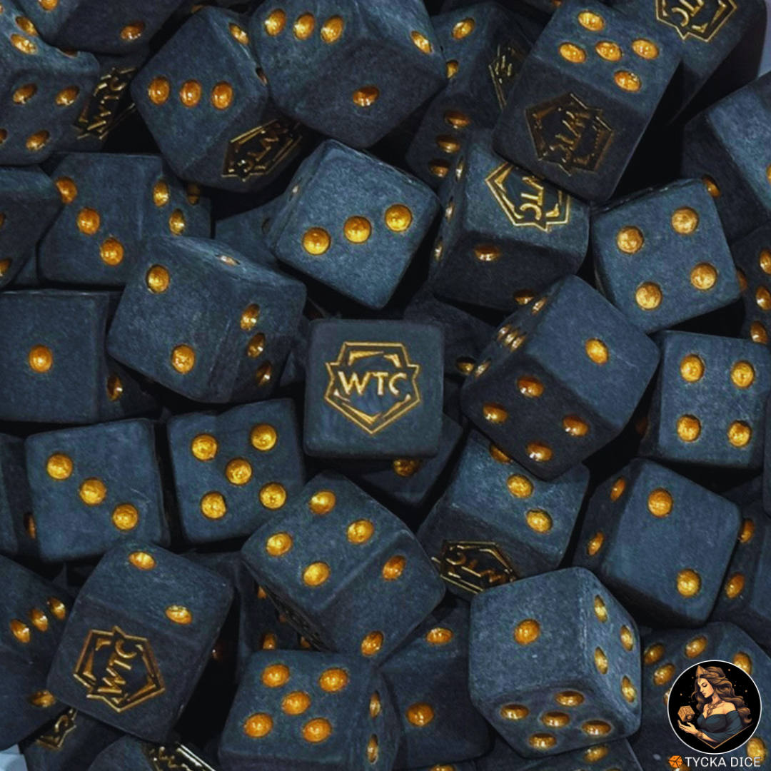 WTC 2026 Official Midnight Gold Dice | TYCKA DICE