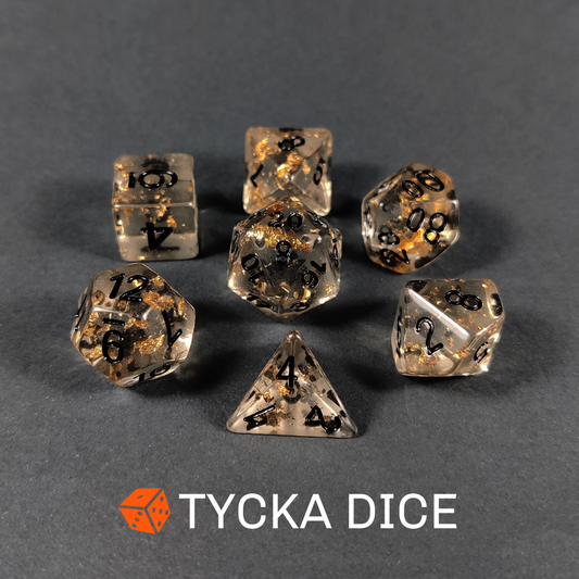 Role-Playing Dice Sets - Gilded Elegance