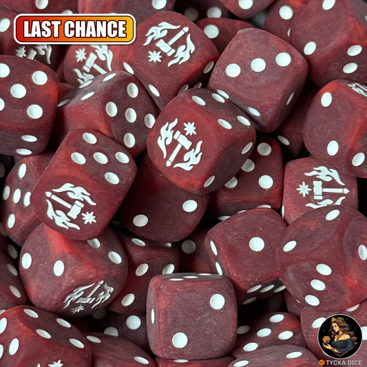 Cities of the Hammer - Matte Red | DICE - LAST CHANCE Outlet | TYCKA DICE
