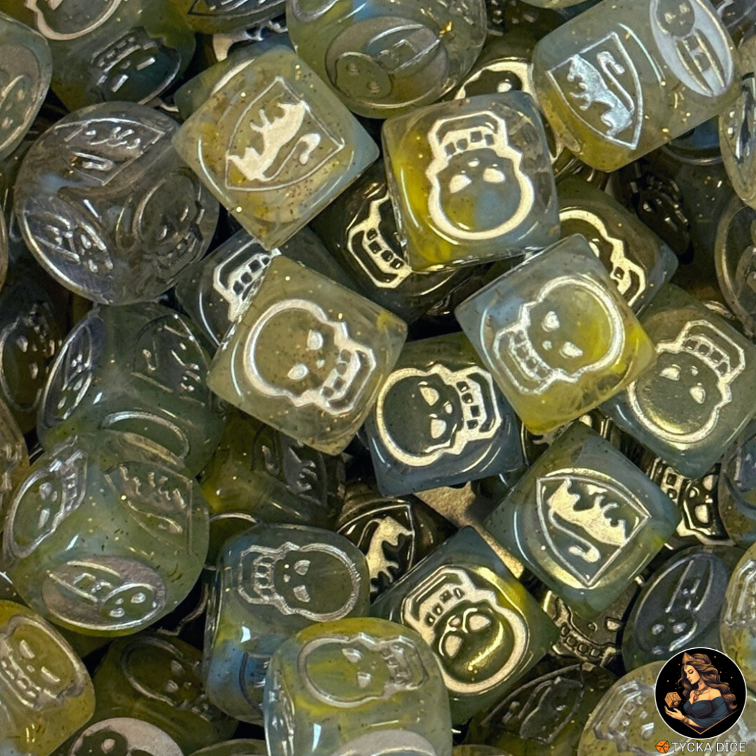 Dungeon Heroes RPG Dice – Silver Mage Dice Set