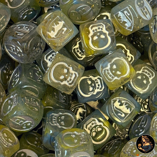 Dungeon Heroes RPG Dice – Silver Mage Dice Set