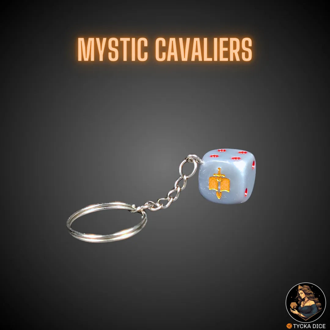 Mystic Cavaliers keychain – Sci-fi fantasy dice