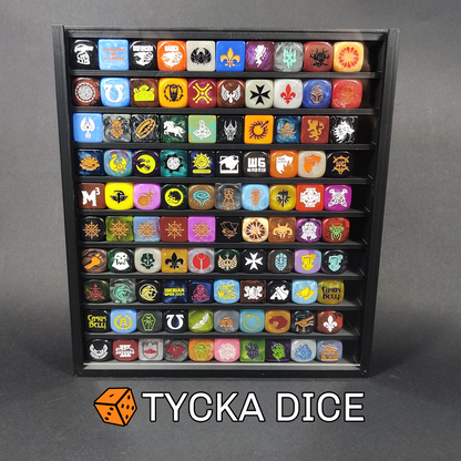 3D - Compact Premium Dice Display Cases | 100