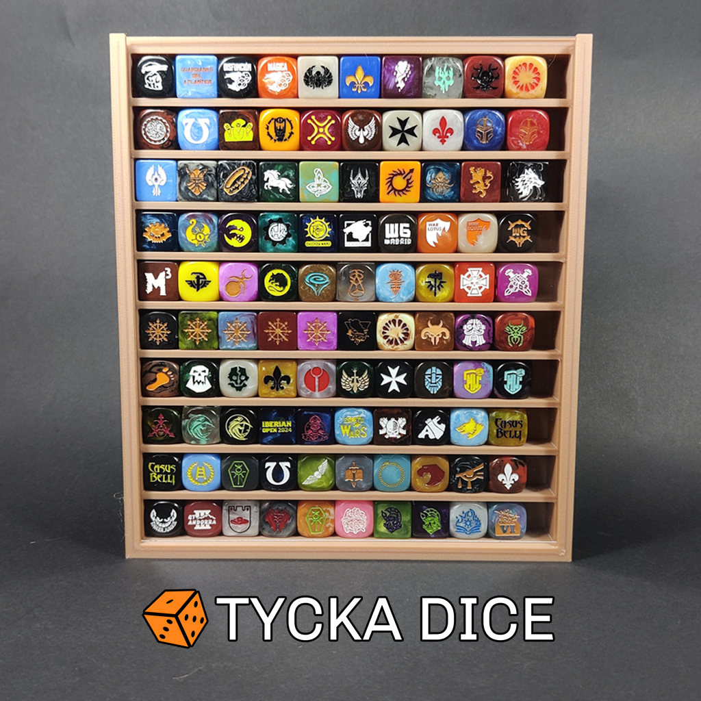 100 - Compact Premium Dice Display Cases