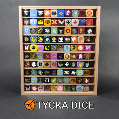 3D - Compact Premium Dice Display Cases | 100