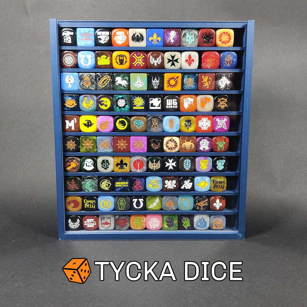 100 - Compact Premium Dice Display Cases