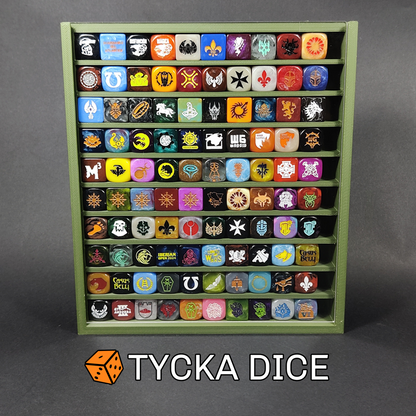 3D - Compact Premium Dice Display Cases | 100