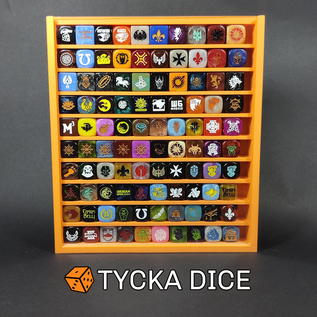 100 - Compact Premium Dice Display Cases