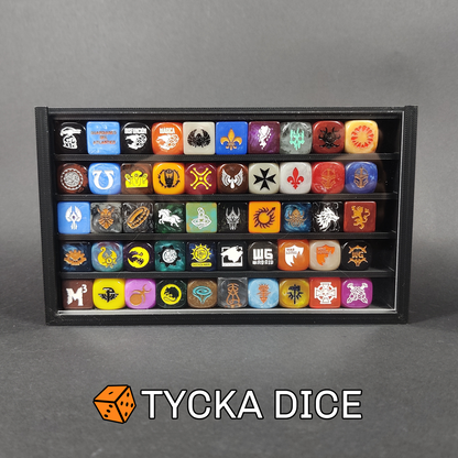3D - Compact Premium Dice Display Cases | 50