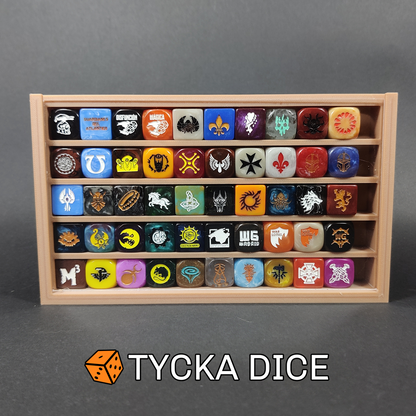 3D - Compact Premium Dice Display Cases | 50