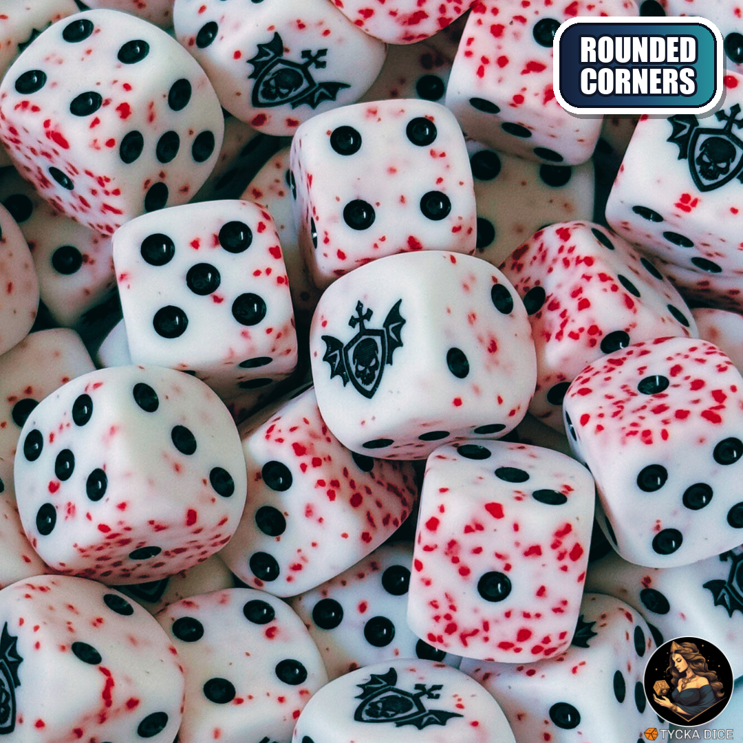 Nocturn Dice Set — wargame dice, rounded corners | TYCKA DICE