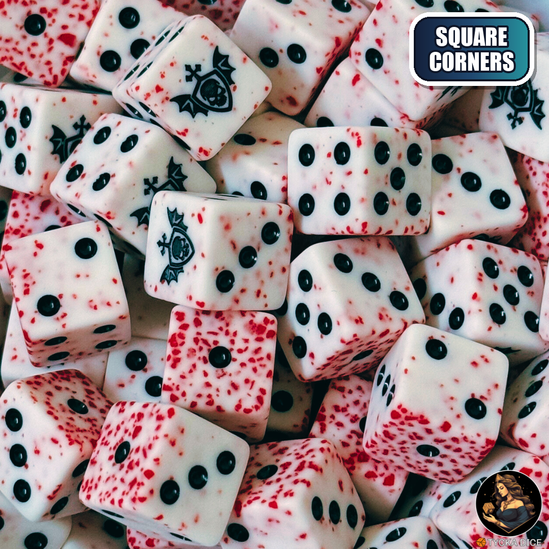 Nocturn Dice Set — wargame dice, square corners | TYCKA DICE