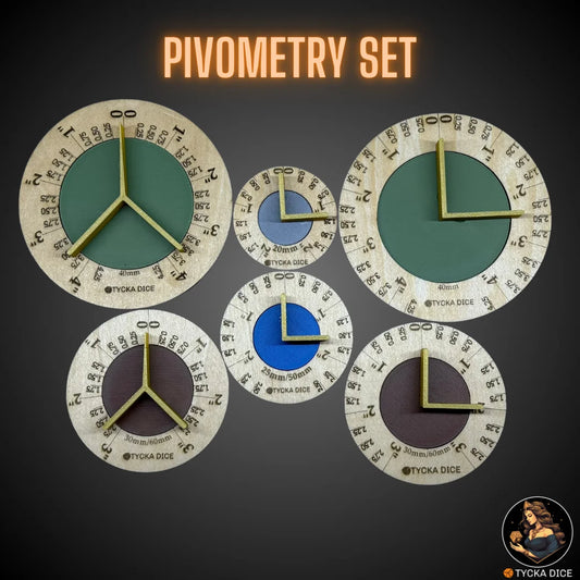 Pivometry full set – top view of all pivot tools