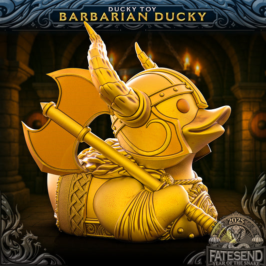 Barbarian Duck - 3D Printed TTRPG Duck | TYCKA DICE