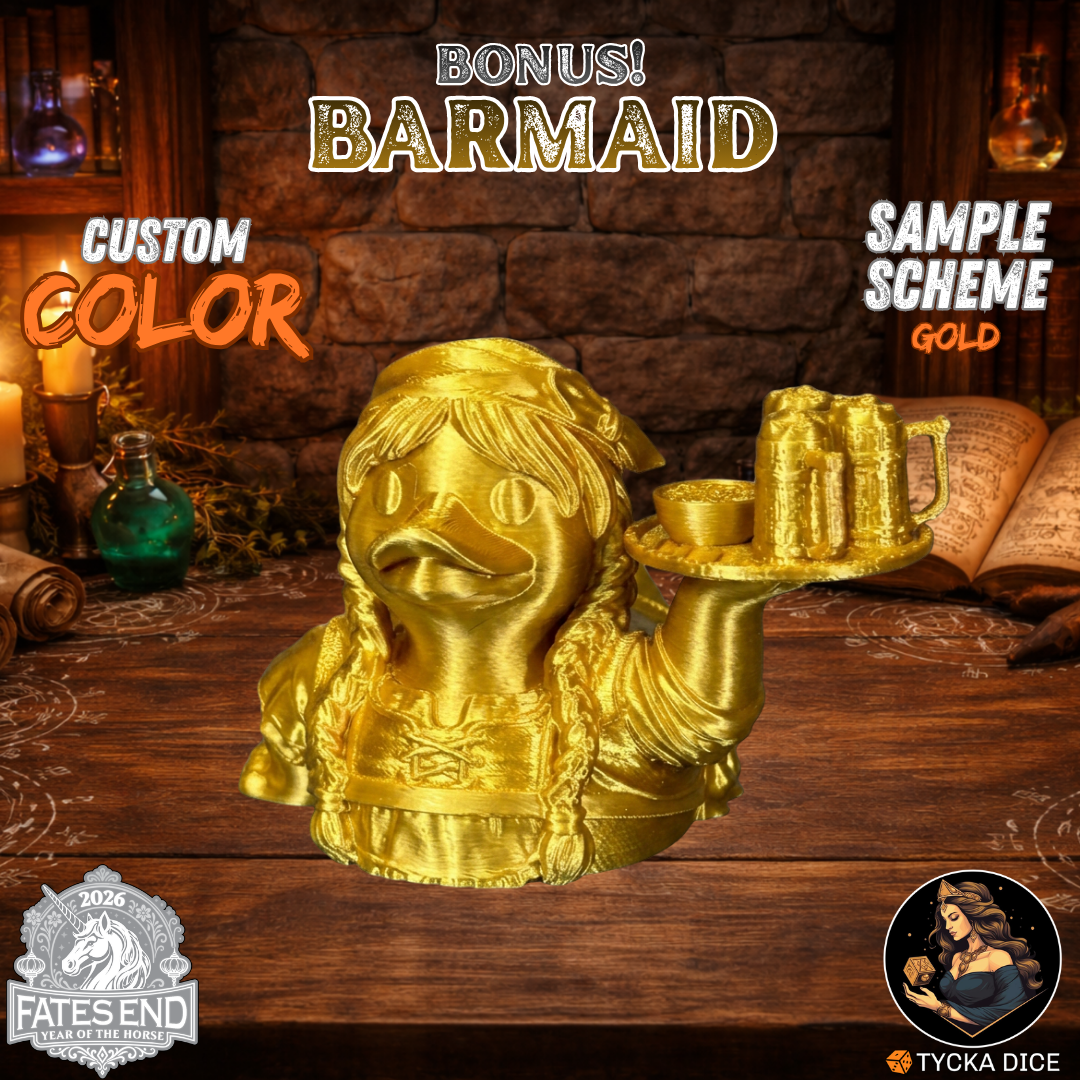 Barmaid Duck - Colour Sample | TYCKA DICE