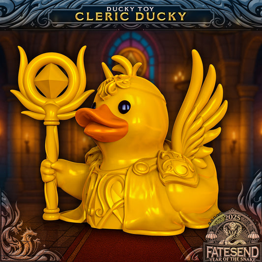 Cleric Duck - 3D Printed TTRPG Duck | TYCKA DICE