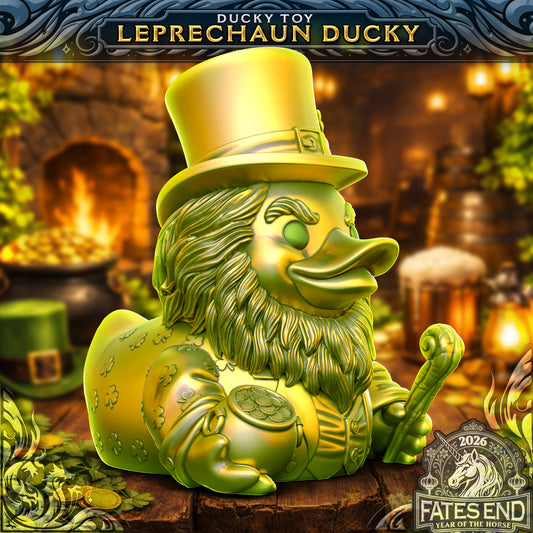 Lucky Leprechaun Duck - 3D Printed TTRPG Duck | TYCKA DICE