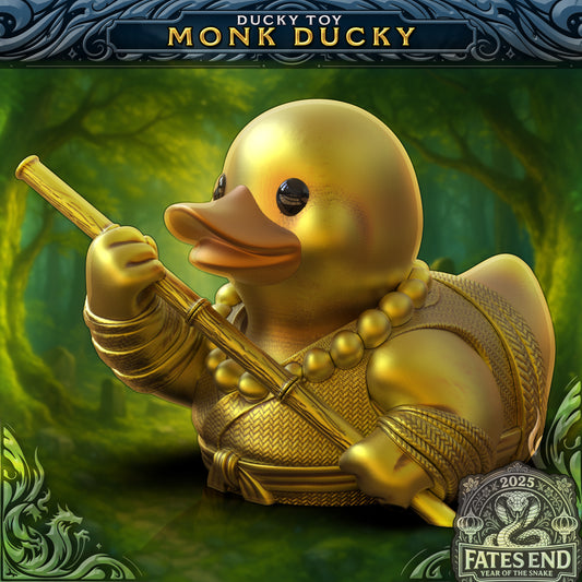 Monk Duck - 3D Printed TTRPG Duck | TYCKA DICE