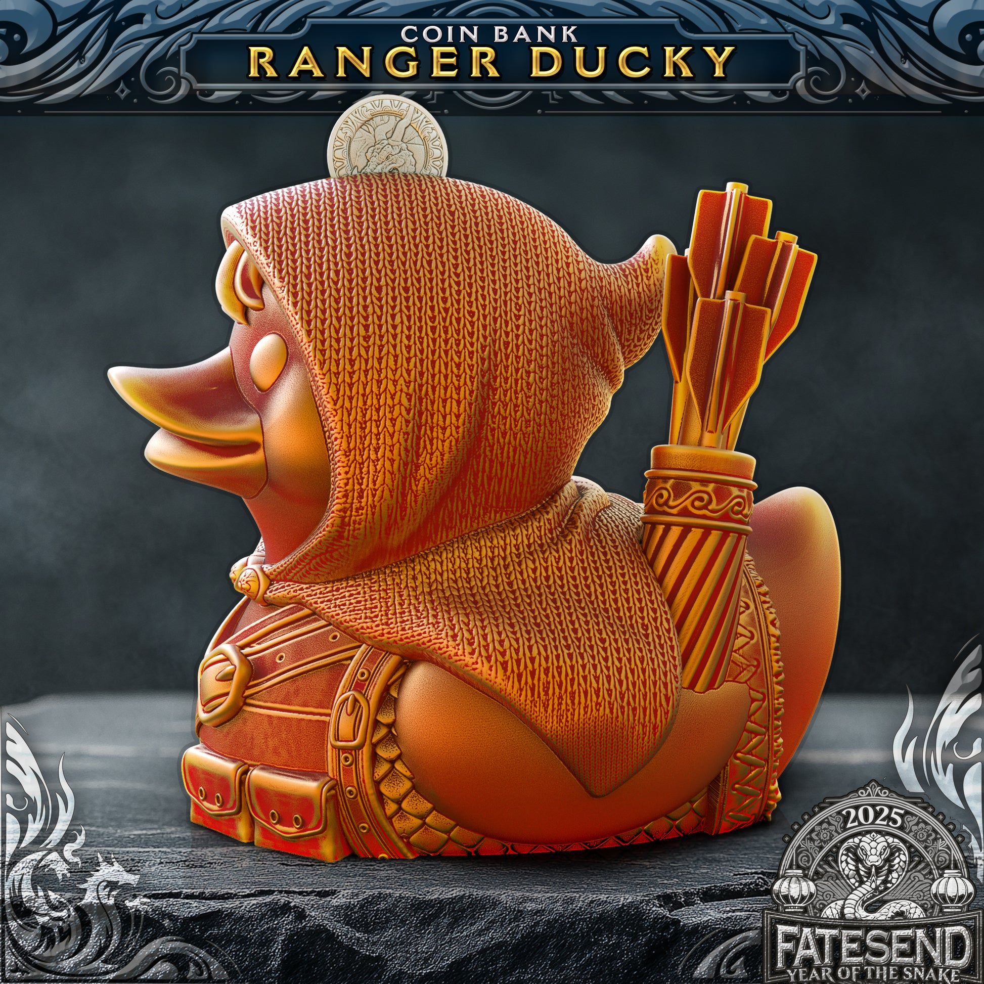 Ranger Duck - 3D Printed TTRPG Duck | TYCKA DICE