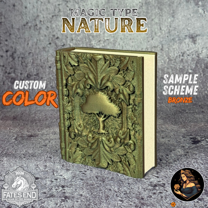 Nature Magic Tome - Custom Colour Example | TYCKA DICE