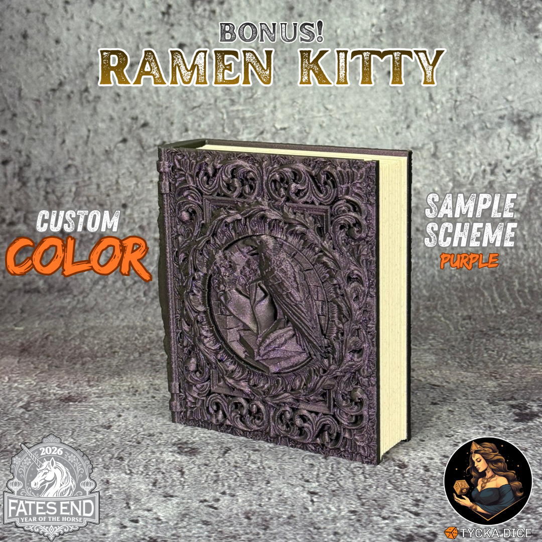 Ramen Kitty Tome - Custom Colour Example | TYCKA DICE