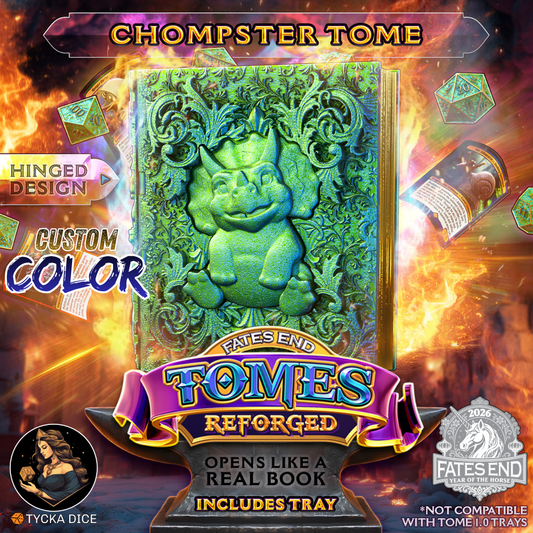 Chompster Tome Reforged - 3D Printed TTRPG Storage | TYCKA DICE