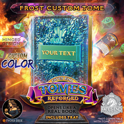Custom Frost Tome Reforged - 3D Printed TTRPG Storage | TYCKA DICE