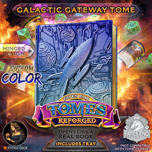 Galactic Gateway Tome Reforged - 3D Printed TTRPG Storage | TYCKA DICE