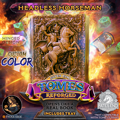 Headless Tome Reforged - 3D Printed TTRPG Storage | TYCKA DICE