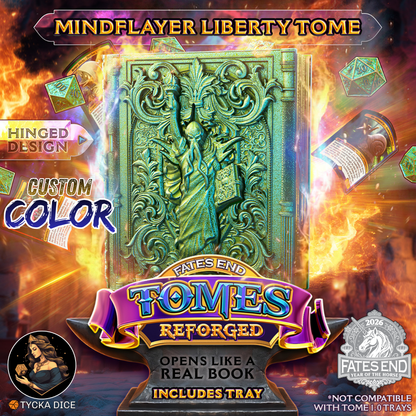 Mindflayer Liberty Tome Reforged - 3D Printed TTRPG Storage | TYCKA DICE
