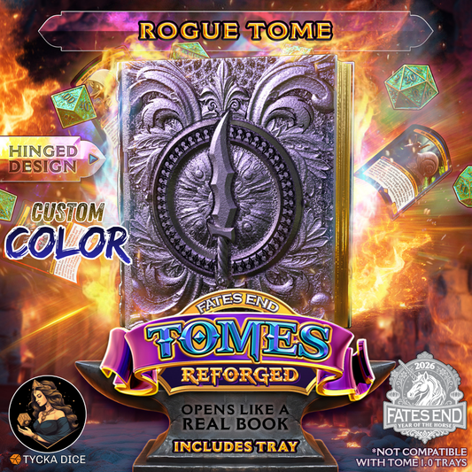 Rogue Tome Reforged - 3D Printed TTRPG Storage | TYCKA DICE